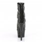 černé kotníkové kozačky s kamínky Adore-1031gm-bfars - Velikost 38