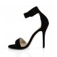černé dámské sandálky Amuse-10-bvel - Velikost 37